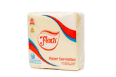 FLORA COLOR PAPER SERVIETTES 1PLY 100 SHEETS