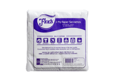 FLORA PAPER SERVIETTES 2PLY 100 SHEETS