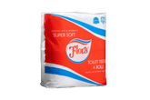 FLORA TOILET PAPER ROLL 2PLY 310 SHEETS - FOUR PACK