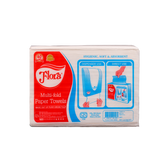 FLORA MULTI-FOLD PAPER TOWEL 1PLY 200 SHEETS