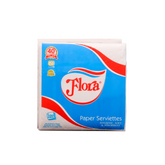FLORA PAPER SERVIETTES 1PLY 100 SHEETS