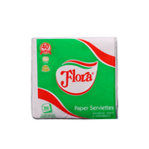 FLORA PAPER SERVIETTES 1PLY 50 SHEETS