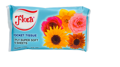 FLORA POCKET TISSUE 2PLY 10 SHEETS