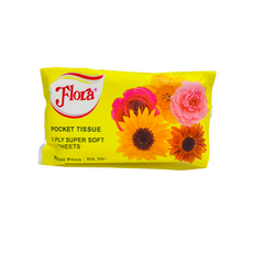 FLORA POCKET TISSUE 2PLY 10 SHEETS