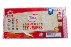 FLORA NON WOVEN EZY WIPES - EXTRA LARGE PACK 05 SHEETS