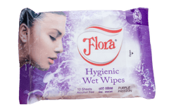 FLORA WET WIPES 1PLY 10 SHEETS