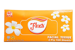 FLORA FACIAL TISSUE 2PLY 160 SHEETS