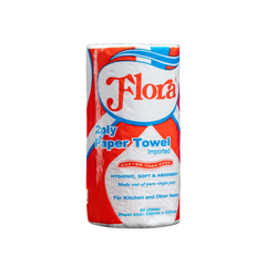 FLORA KITCHEN PAPER TOWEL ROLL 2PLY 60 SHEETS - SINGLE