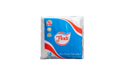 FLORA MINI PAPER SERVIETTES 1PLY 100 SHEETS
