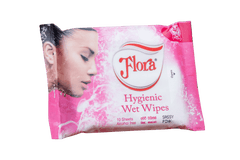 FLORA WET WIPES 1PLY 10 SHEETS