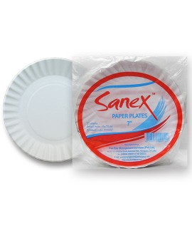 Sanex Paper Plates 7"