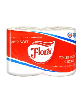 Flora Toilet Tissue Twin Pack