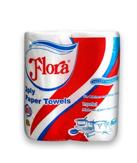 Flora Kitchen Paper Towel Twin Pack