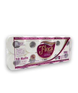 Flora Premium Toilet Paper 10 Rolls
