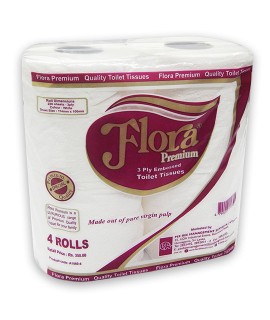 Flora Premium Toilet Paper 4 Rools