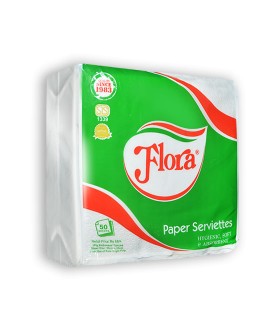 Flora Paper Serviette 50 Sheets