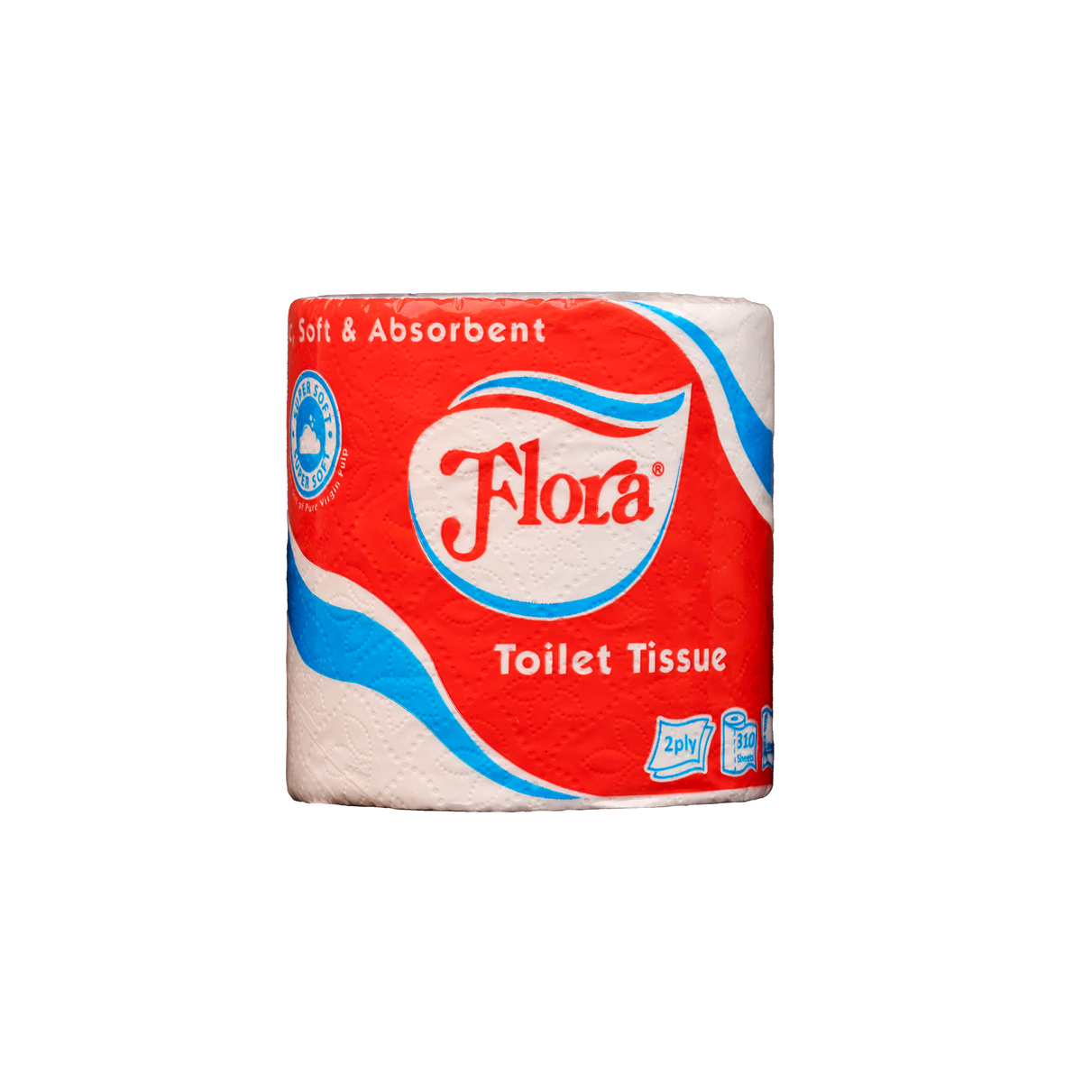 FLORA TOILET PAPER ROLL 2PLY 310 SHEETS - SINGLE