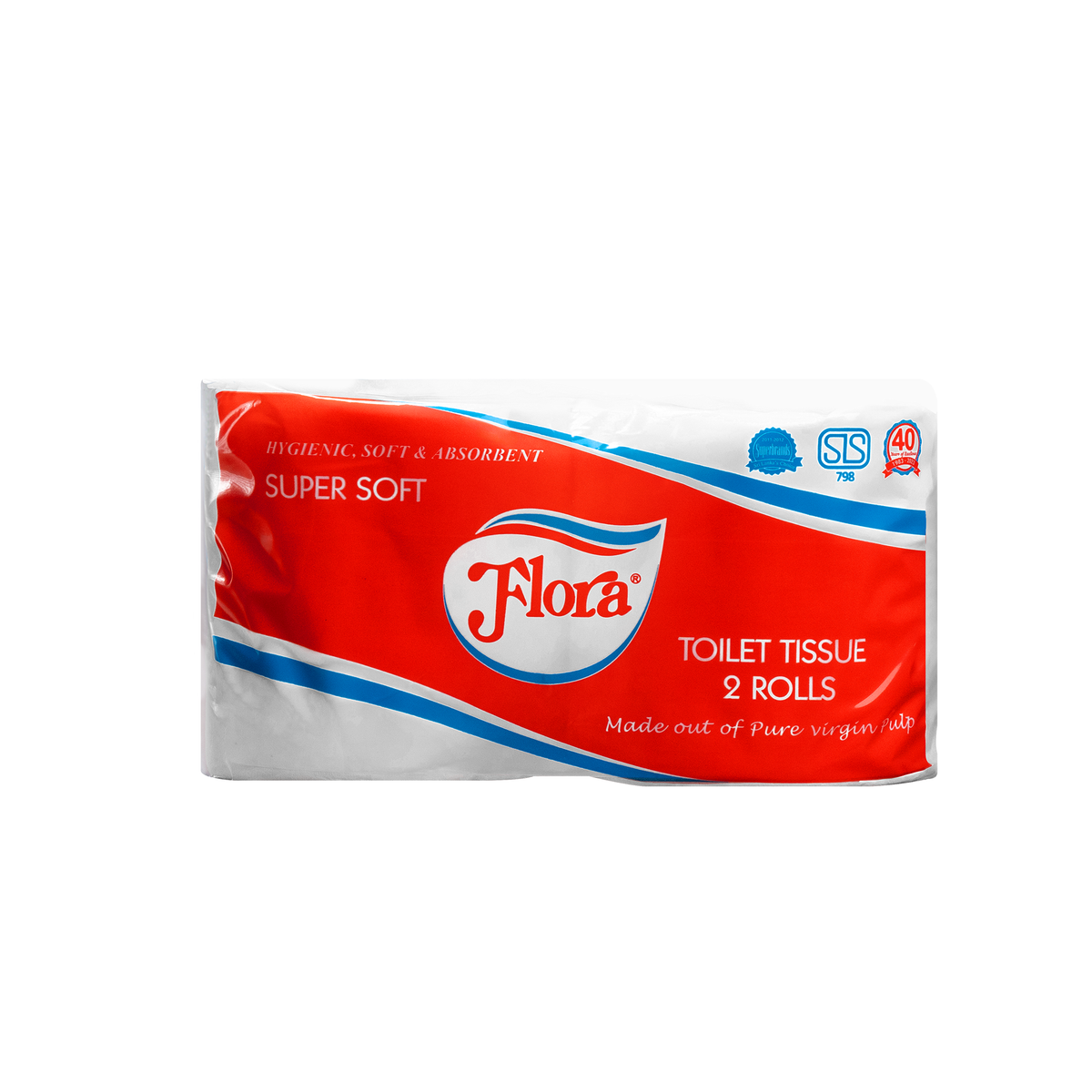 FLORA TOILET PAPER ROLL 2PLY 310 SHEETS - TWO PACK
