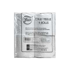 FLORA TOILET PAPER ROLL 2PLY 310 SHEETS - FOUR PACK