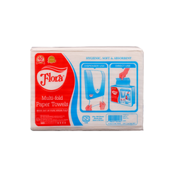 FLORA MULTI-FOLD PAPER TOWEL 1PLY 200 SHEETS