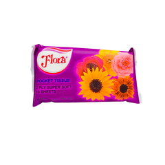 FLORA POCKET TISSUE 2PLY 10 SHEETS