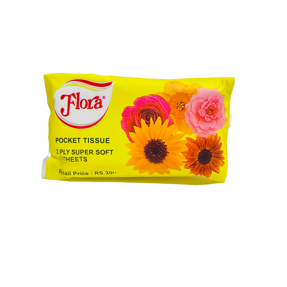 FLORA POCKET TISSUE 2PLY 10 SHEETS