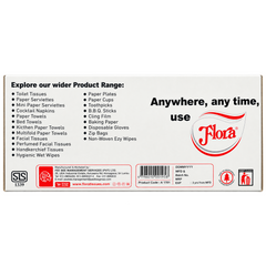 FLORA COCKTAIL PAPER SERVIETTES 2PLY 250 SHEETS