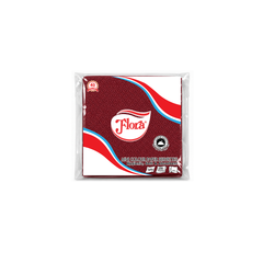 FLORA COLOR MINI PAPER SERVIETTES 1PLY 100 SHEETS