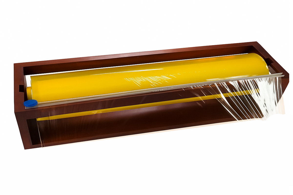 FLORA KITCHEN MATE FOOD CLING FILM WRAP WOODEN DISPENSER