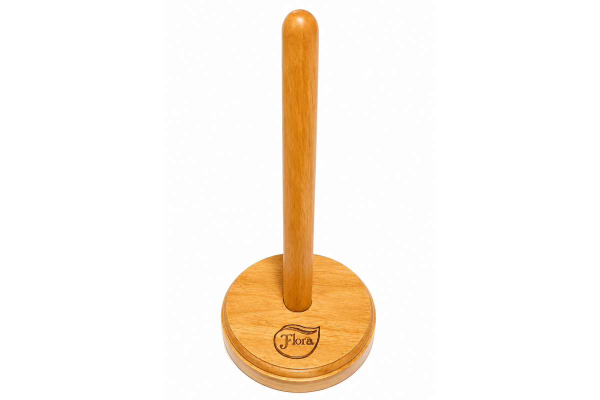 KITCHEN PAPER TOWEL ROLL WOODEN DISPENSER
