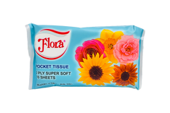 FLORA POCKET TISSUE 2PLY 10 SHEETS