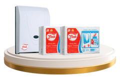 MULTI-FOLD PAPER TOWEL PLASTIC DISPENSER BUNDLE