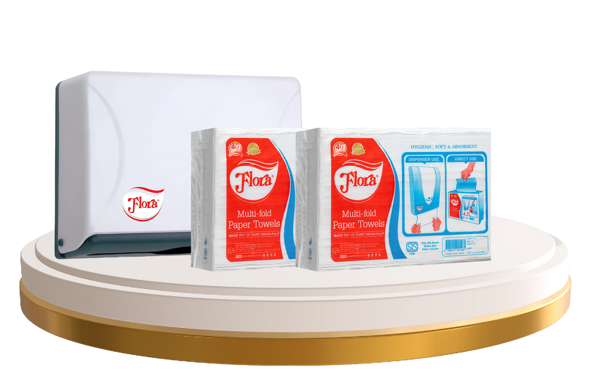 MULTI-FOLD PAPER TOWEL PLASTIC DISPENSER (SMALL) BUNDLE