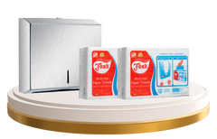 MULTI-FOLD PAPER TOWEL STAINLESS STEEL DISPENSER BUNDLE